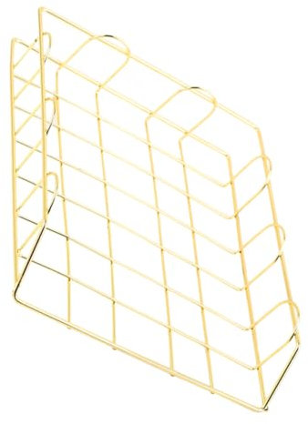 Operitacx Drahtkorb Schreibtisch-Organizer Zum Ordnen Von Papierhaltern Für Schreibtisch Körbe Für Klassenzimmer Aus Robustem Eisen Gefertigt Mit Fach Und Regal Für Dokumente Und Büchereinri