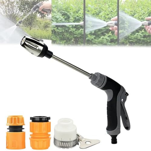 Waterblitz Nettoyeur haute pression Water Blitz, rotatif à 360° pour trois modes de pulvérisation, équipé de joints métalliques ou de joints en plastique, pour voiture, sol (connecteur en plastique)