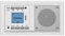 Honeywell Home Peha MP3 Unterputz-Radio AudioPoint im Nova-Design ohne Funksender, Rahmen reinweiß