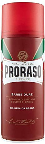 PRORASO Schiuma Da Barba Emoliente E Nutriente Rossa 300 Ml