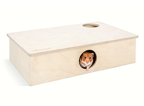 Niteangel Multi-Chamber Hamster House Maze - Multi-Room Hideouts & Tunnel Exploring Toys for Hamster Gerbils Mice Lemmings(6-Room Large)