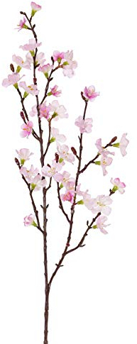 artplants.de Rama de Flor de Cerezo de plástico Arielle con Flores, Rosa, 75cm - Rama Florida Artificial/Rama Decorativa