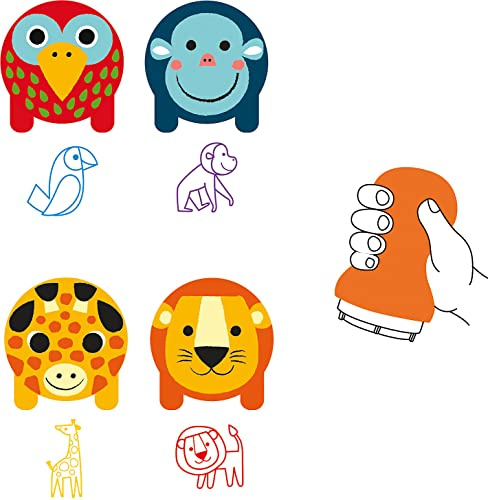 DJECO - Tampons pour les petits animaux de la collection Savane, S (DJ09012)