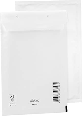 Bantex Satz mit 100 Luftpolsterumschläge Polsterumschlag Versandtaschen C3 (225 x 175 mm) 13/C, Weiß, Briefumschläge, Luftpolster Umschläge Taschen mit Selbstklebeverschluss