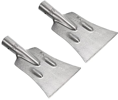 PATIKIL 25 cm 2-pack trädgård spade utomhus rengöring spade ogräs spade stål platt is spade gräsmatta slev planteringsverktyg för gård gård