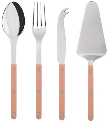 SABRE PARIS - Collection BISTROT ROSA NUDE (Servizio di 4 pezzi da portata essenziali)