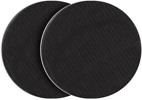 STEBRUAM 2 stycken, 15 cm (6 tum) mjuk svamp gränssnitt dyna slipdyna inga hål för 150 mm sand ersättningskudde stötsäker brusreducering skydd polerare