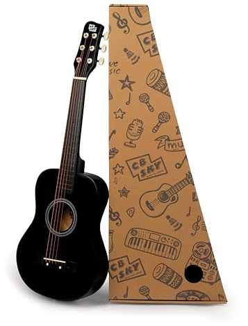 CB SKY 30-inch Junior (Black)/Student Acoustic Guitar/Beginner/Kids musical instrument