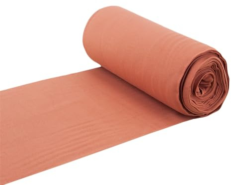 Baumwoll - Bündchenstoff Bündchen Schlauchware altrosa dunkel - Meterware ab 25 cm x 35/70 cm - Stoff zum Nähen