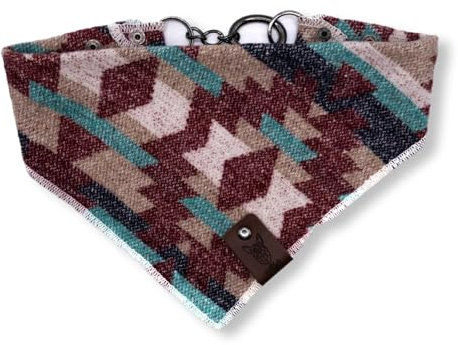 vanClyde® Hundehalstuch Montana (Dunkelrot-Gemustert, M)