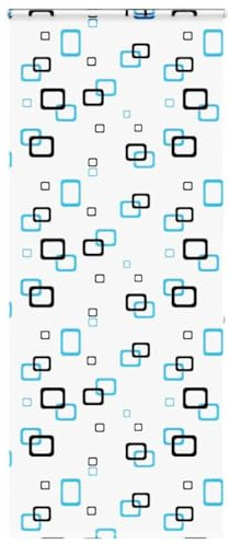 vidaxl shower roller blind - water- - peva fabric multicolor bubble pattern - 90x240 cm cassette with adjustable height - modern bathroom decor