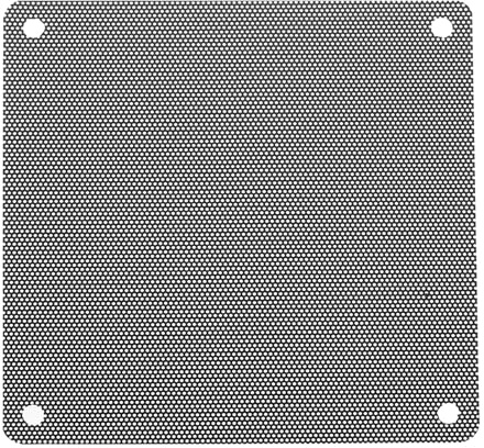 QUARKZMAN 20 stycken PC-dammfilter, 120 mm x 120 mm PVC datorfodral kylare dammskydd nätskydd fläktgaller för datorchassi-högtalare, svart