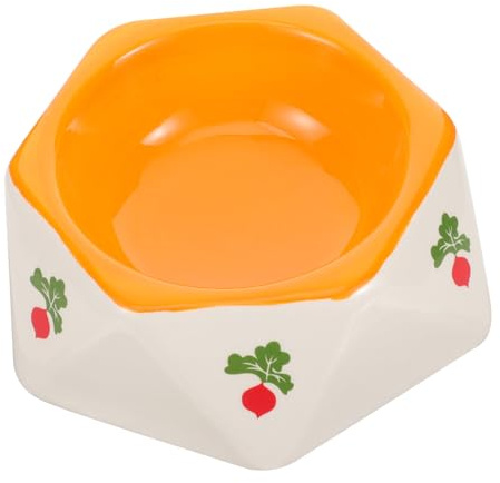 Toyvian Cuenco De Cerámica para Comida Comedero para Hámster Comedero para Ratas para Hamster o Rata El Vuelque Material Cerámico Duradero