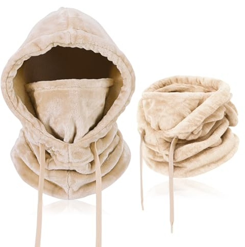 AYPOW Pasamontañas Térmicos de Invierno para Mujeres Hombres,Multifuncional Ajustable Prueba de Viento Cálido Máscara De Esquí,Mascarilla Moto Capucha para Bicicleta Motocicleta Snowboard Ciclismo