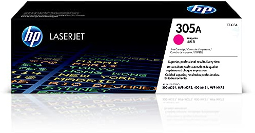 HP 305A (CE413A) Rot Original Toner für HP LaserJet Pro M351, M375nw, M451, M475, Magenta