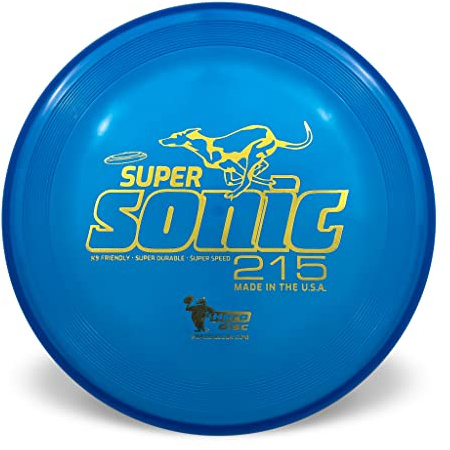 Hero Disc USA Hero Supersonic 215 K9 Candy Plastic Dog Frisbee, Outdoor Dog Toy and Pet Frisbee, Puncture Resistant Dog Flying Disc