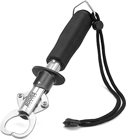 Booms Fishing G1 Sea Fishing Lip Gripper Grip Tools and Hold Fish with Tight Grip Largrst Modle Built-in Scale