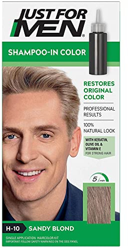 JUST FOR MEN Hair Color H-10 Sandy Blond 1 ea (Pack of 8)