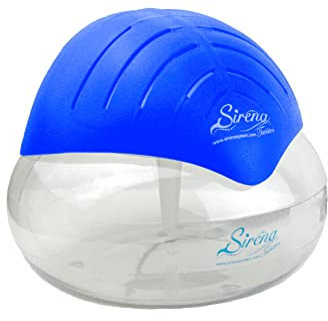 Sirena Twister Air Purifier (Blue) - Water Filter Air Washer For Home and Office - Essential Oil Aroma Diffuser With LED Night light - Small Air Cleaner For Smoke and Pets