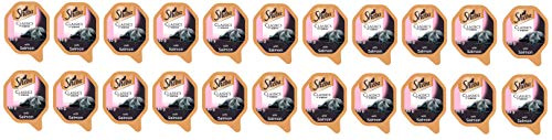 Sheba Classics Terrine Pate mit Lachs, 22 x 85 g Katzenfutter Folien Bulk Buy *Importware – keine Englisch auf Verpackung *