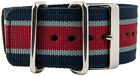 Casio G-Shock Uhrenarmband Textil Band Unterlage Blau-Grau-Rot GA-100MC 10450840