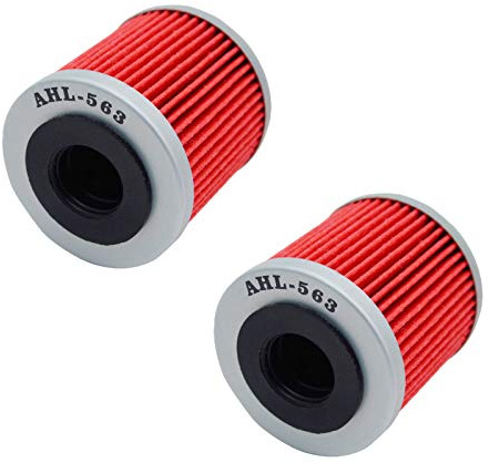 AHL Motocicleta Filtro de Aceite 2 pieza Oil Filter para Aprilia Rs4 125 124 2011-2017/Aprilia Tuono 125 125 2017/Derbi Mulhacen 4T 125 2007-2013/Derbi Terra Adventure 4t 125 2007-2013