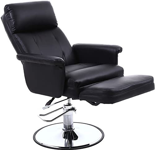 LYQCZ SchöNheitsstuhl Kosmetikliege Massageliege Hydraulisch Massagetisch Multifunktional Heben Sofa Computer Stuhl HöHenverstellbar Massagebank FüR Tattoo, Kosmetik, SPA, Salon(Color:Black)