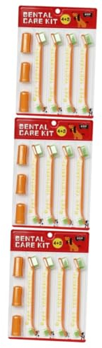 Supvox 3 Sets Fingerzahnbürste Katzenzahnbürsten Haustier Zahnputzset Neue Haustierzahnbürste Für Hunde