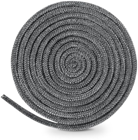 Ugnstätningslina, tätningstejp för eldstäder, 6 mm x 3 m tätningstejp för eldstäder, för ugnar, eldstäder i vardagsrummet