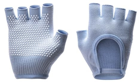 Guantes de gimnasia Guantes de fitness transpirables Guantes Deportivos Guantes de Medio Dedo Guantes de Entrenamiento Guantes de Pilates para Niñas y Mujeres