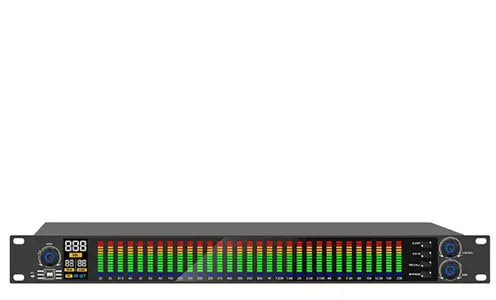 Ecualizador gráfico estéreo de 31 bandas con 10 resultados preestablecidos, reducción de ruido, acondicionamiento de señal independiente para estudio de grabación