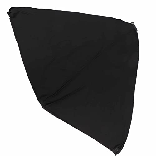 SALALIS Cubierta de Trípode de Altavoz de Poliéster Ajustable para Decoración de Escenario, Banquetes, Bodas, Conciertos, Color Negro, 55,1 Pulgadas
