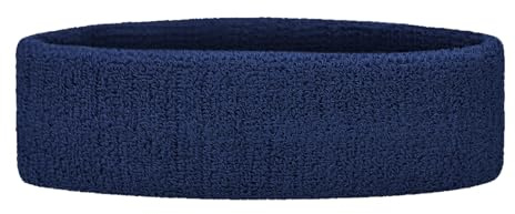 Sport pannband stretchigt svettband unisex frotté tyg atletiskt pannband