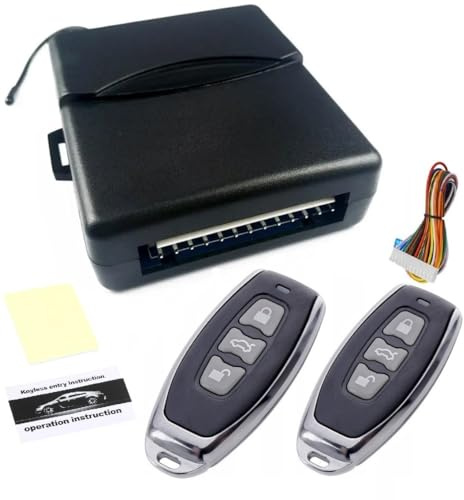 flexzon Universal Remote Central Locking Upgrade Kit Keyless Entry +2 Remotes Fobs