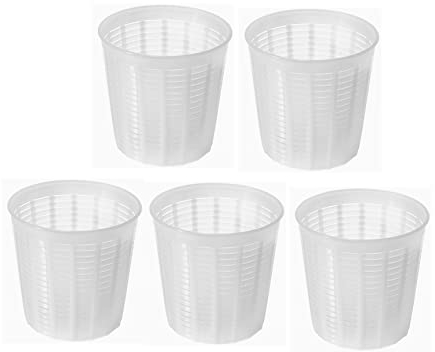 AlcoFermBrew 5 x Moule à fromage - 0.35kg - 9.8x10cm - Forme à fromage | Moule à faisselle | Fromage maison