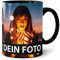 PR Print Royal Foto-Tasse zum selbst gestalten mit Foto und Text/mit individuellen Druck in Profiqualität/Personalisierte Geschenk-Idee mit Bild/XXL-Druck/Schwarz