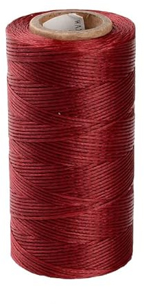 10 m Wax Tape, 1 mm Saddle Thread, Leather Threads, Sewing Thread, Braided, 100% Polyester, Wax Thread, Trout Threads, Sewing, Hand Sewing Thread, Craft (Wine R