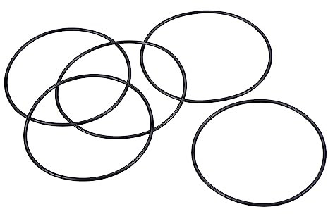 PATIKIL 25Stk Dichtungsringe O-Ringe Gummidichtung 62mm AD 59mm ID 1.5mm Dicke Nitrilgummi Unterlegscheibe Dichtungssatz Gummischeiben für Auto Klimaanlage Wasserhahn Rohr Schwarz