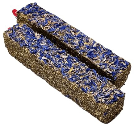 HEU-HEINRICH® - 250 g - Bâtonnets de bleuets - Complément alimentaire pour rongeurs - Sans céréales - Dépoussiéré - Sans additifs artificiels - Snack & Récompense