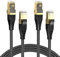 MOGOOD 2 Stück Cat 8 Ethernet Kabel 2M, Hochgeschwindigkeits Gigabit RJ45 LAN Netzwerkkabel, 40Gbps 2000Mhz Internet Patchkabel Kompatibel mit PS5 Router Modem TV Switch Laptop
