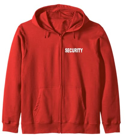 Maglia Staff Security Maglietta con la scritta Security Felpa con Cappuccio