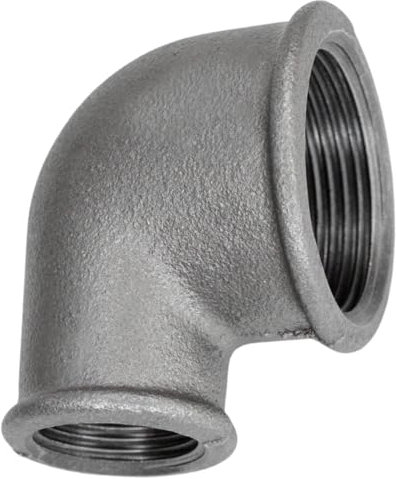 Home Invasion - Coude 90° réduit - Fonte Noire - F/F - Fileté - 1'' - 3/4'' - 26x34 mm - 20x27 mm