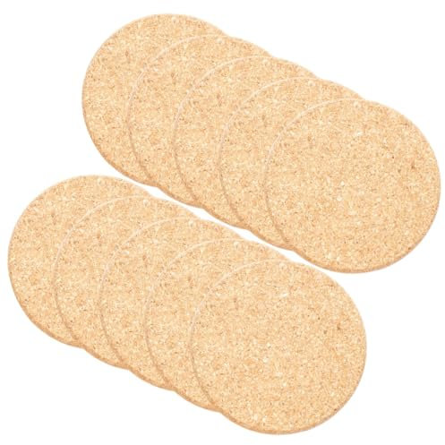 UPKOCH 10pezzi Tappetini Rotondi in Sughero per Sottovasi in Sughero per Piante in Tappetini in per Vasi