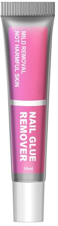 Press on Nails Remover,10ml Glue on Nail Remover | Solid Adhesive Removal Cleaning Tool for Beginner Expert Salon Business Travel