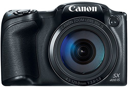 Canon PowerShot SX400 Digital Camera with 30x Optical Zoom Black