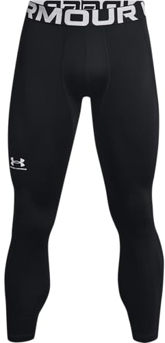 Under Armour Men's UA CG Armour Leggings, Ultra-Warm Thermal Leggings, Men's Running Tights with 4-Way Stretch and Anti-Odour Technology, Black / / White, 3XL