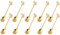 10pcs Cuillères à Sucre à Café en Acier Inoxydable Cuillères à Dessert Feuille Créative Or pour Mélanger Mélanger Gâteau au Lait Espresso Cuillères à Café de Crème Glacée Vaisselle par RuiChy