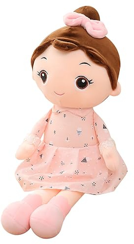 Gosig docka, mjuk tygdocka, 45 cm flicka, plyschdocka, fyllda dockor med kläder, hår, söt prinsessa, fe, mjuk leksak, julklapp, present för baby, barn