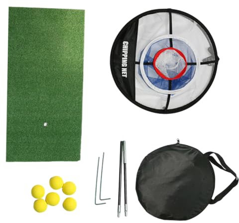 HANABASS Professionelles Golf Chipping Netz Aus Strapazierfähigem Material Tragbares Faltbares Übungsnetz Mit Stabilem Rahmen Für Indoor Und Outdoor Golfer