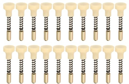 The Lord of the Tools 20PCS Pasador de émbolo Resorte de Repuesto de Aleación de Aluminio Perno de Bloqueo de Marco de Mosquitera de Ventana Pasador Tracción de 55x15Mm para Puerta